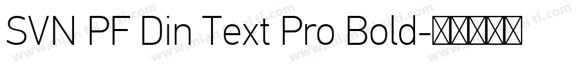 SVN PF Din Text Pro Bold字体转换